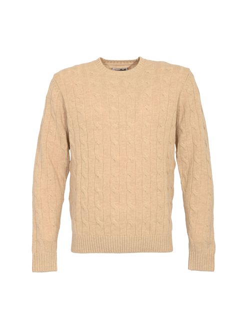 Maglione Regent Braid a trecce in lana Beige Mc2 Saint Barth | REGE00700031I